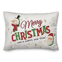 Designs Direct Merry Christmas and a Happy New Year! 14x20 Throw Pillow
