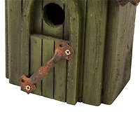 Glitzhome® 11.61" Distressed Wooden Birdhouse