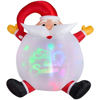 6ft. Airblown® Inflatable Christmas Santa Panoramic Projection