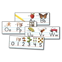 Traditional Manuscript Alphabet with Photographs Bulletin Board Set