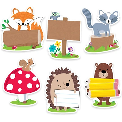 Creative Teaching Press® Woodland Friends 6" Designer Cut-Outs, 36 pieces/pack, 3 packs