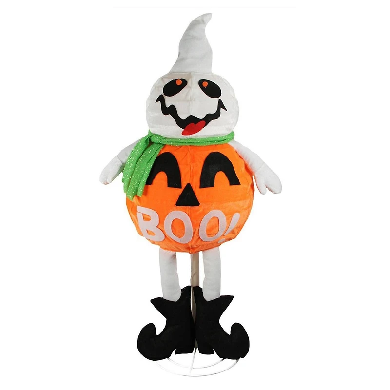 39" LED Lighted Standing Jack O' Lantern Ghost Halloween Décor