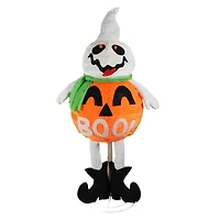 39" LED Lighted Standing Jack O' Lantern Ghost Halloween Décor