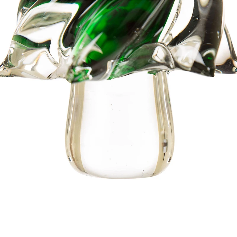 Glitzhome® 8" Table Décor Glass Christmas Tree