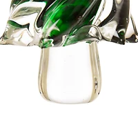 Glitzhome® 8" Table Décor Glass Christmas Tree