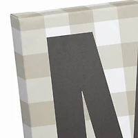 Plaid Merry Canvas Wall Art