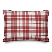 Designs Direct Have Yourself A Merry Little Christmas Plaid 14x20 Throw Pillow