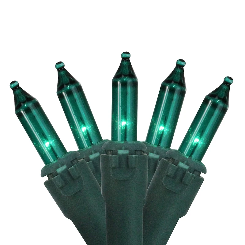 50ct. Teal Green Mini Incandescent Christmas Lights