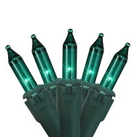 50ct. Teal Green Mini Incandescent Christmas Lights