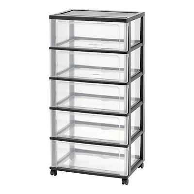 Iris® 5 Drawer Rolling Storage Cart