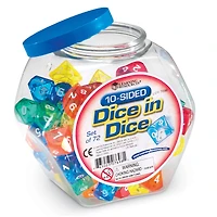 10-Sided Dice in Dice, Set of 72