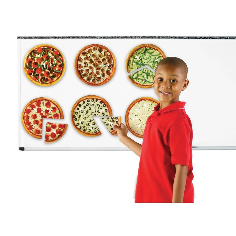 Learning Resources® Magnetic Pizza Fraction Demonstration Set