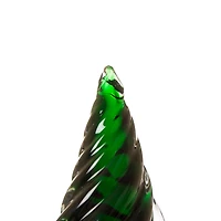 Glitzhome® 8" Table Décor Glass Christmas Tree