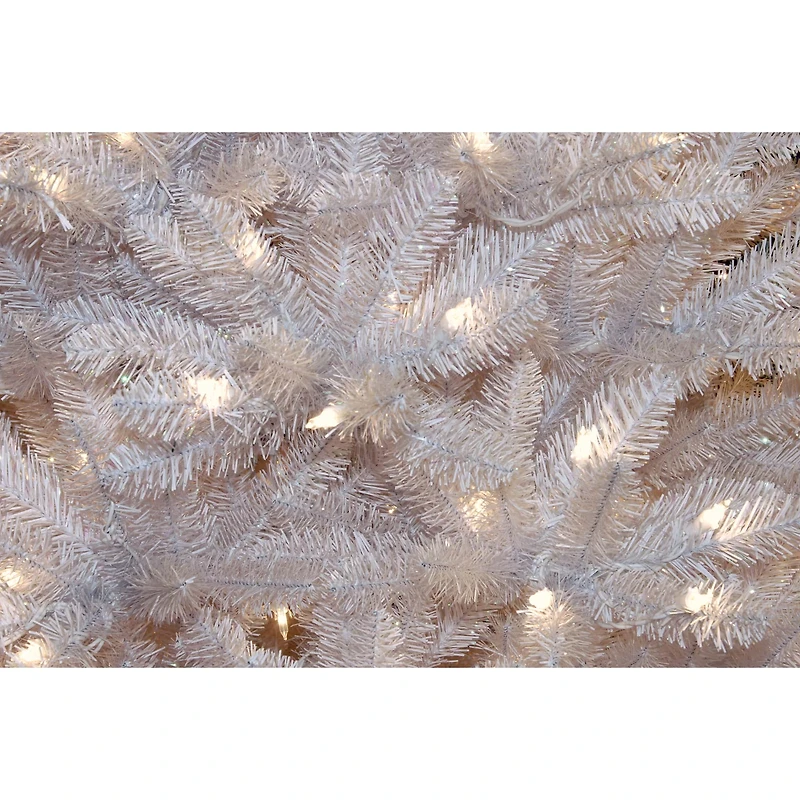 7ft. Prelit Dunhill® White Fir Artificial Christmas Tree, Clear Lights