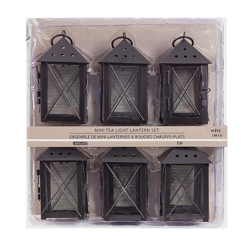 5" Mini Tea Light Lanterns, 6ct. by Ashland®