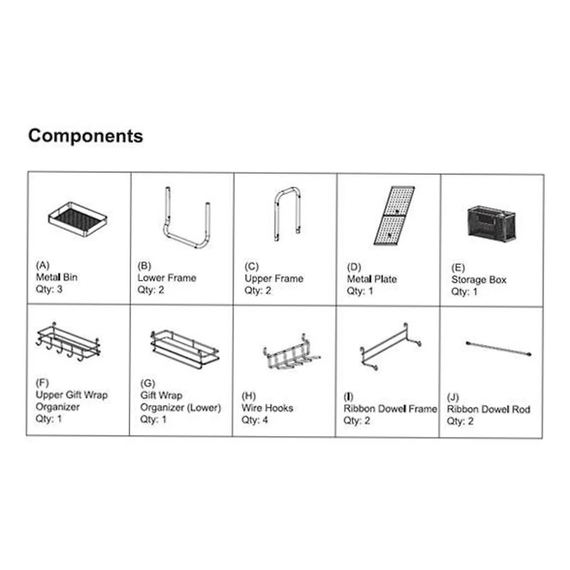 Gramercy Rolling Cart by Simply Tidy