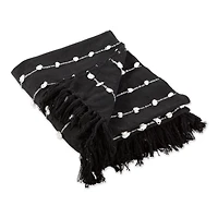 DII® Black Woven Loop Throw