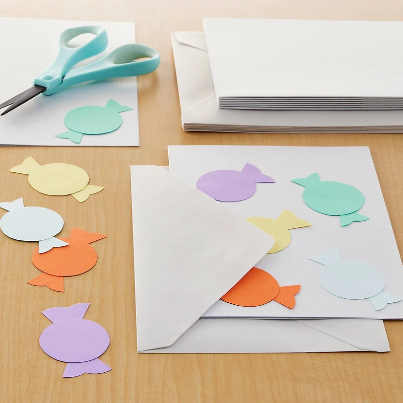 12 Packs: 10 ct. (120 total) White Shimmer Cards & Envelopes by Recollections™, 5" x 7"