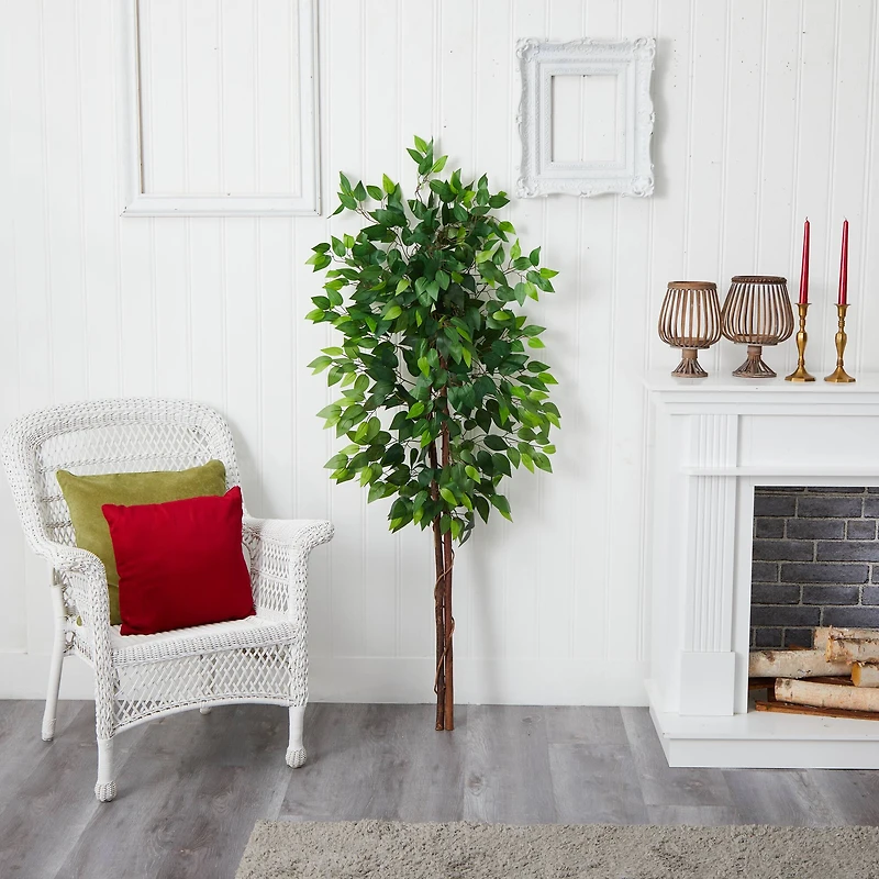 5ft. Artificial Double Trunk Ficus Tree