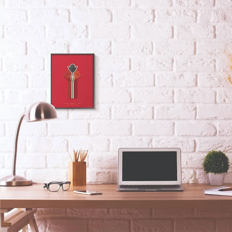 Stupell Industries Flash Gordon Fashion Design Wall Accent with Black Frame