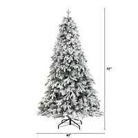 6ft. Pre-Light Vermont Mixed Pine Artificial Christmas Tree, Clear LED Lights