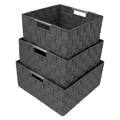 Sorbus 3-Piece Woven Basket Set