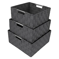 Sorbus 3-Piece Woven Basket Set