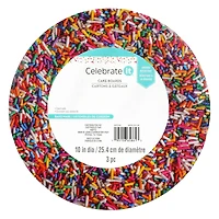 10" Sprinkle Cake Boards by Celebrate It®, 3ct.