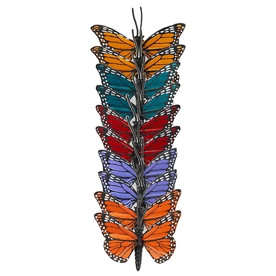 12 Packs: 10 ct. (120 total) 2.5" Multicolor Feather Butterflies by Ashland®