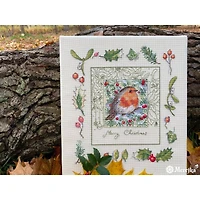 Merejka The Christmas Robin Counted Cross Stitch Kit