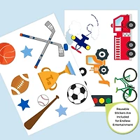 Design and Store Blue 6 Bin Toy Organizer