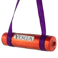 4.25" Shiny Red Yoga Mat Glass Christmas Ornament