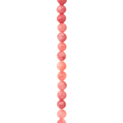 12 Pack: Pink Quartzite Round Beads, 6mm by Bead Landing™