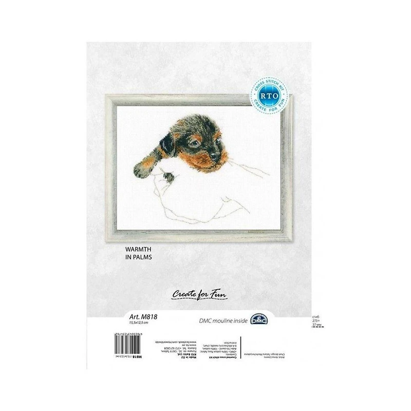 RTO Warmth in Palms Puppy Cross Stitch Kit