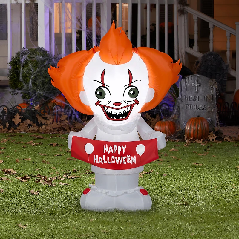 5ft. Airblown® Inflatable Halloween Warner Brothers® Pennywise