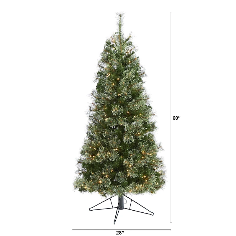 5ft. Pre-Lit Cashmere Artificial Christmas Tree, Warm White Lights