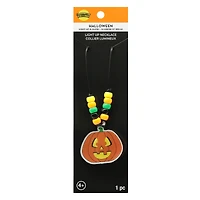 Jack-O'-Lantern Light-Up Necklace