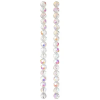 12 Pack: Crystal AB Faceted Glass Round Beads, 10mm by Bead Landing™