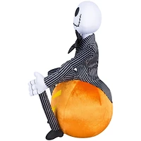 16.5" Jack Skellington on Jack-O'-Lantern Halloween Greeter