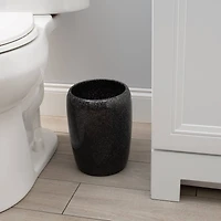 Elle Décor Eclat Black Glitter Waste Bin