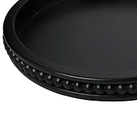 Hello Honey® 16" Decorative Round Wood Tray with Hobnail Edge