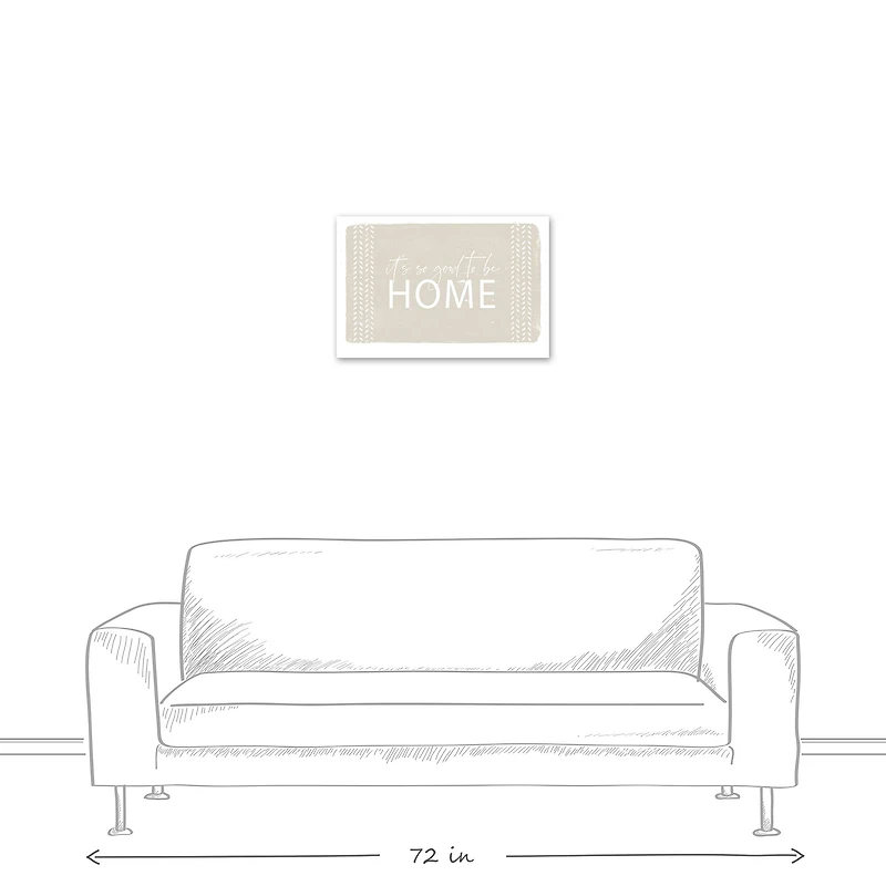 Good To Be Home 24" x 16" Canvas Wall Art