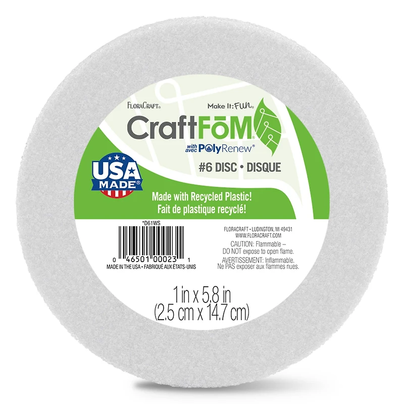 FloraCraft® CraftFōM Disc White