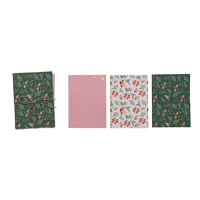 Hello Honey® 5" x 7" Handmade Recycled Paper Soft Cover Notebooks Set with Patterns