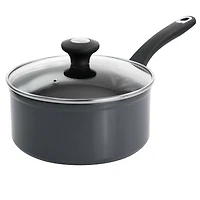Martha Stewart Everyday 1.6qt. Aluminum Sharkey Gray Saucepan with Lid
