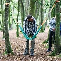 Hape Nature Fun Pocket Swing Green Kid's Portable Hammock