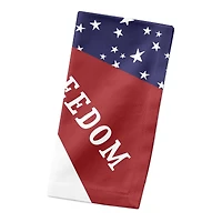 Patriotic Flag Starburst Cotton Twill Napkin