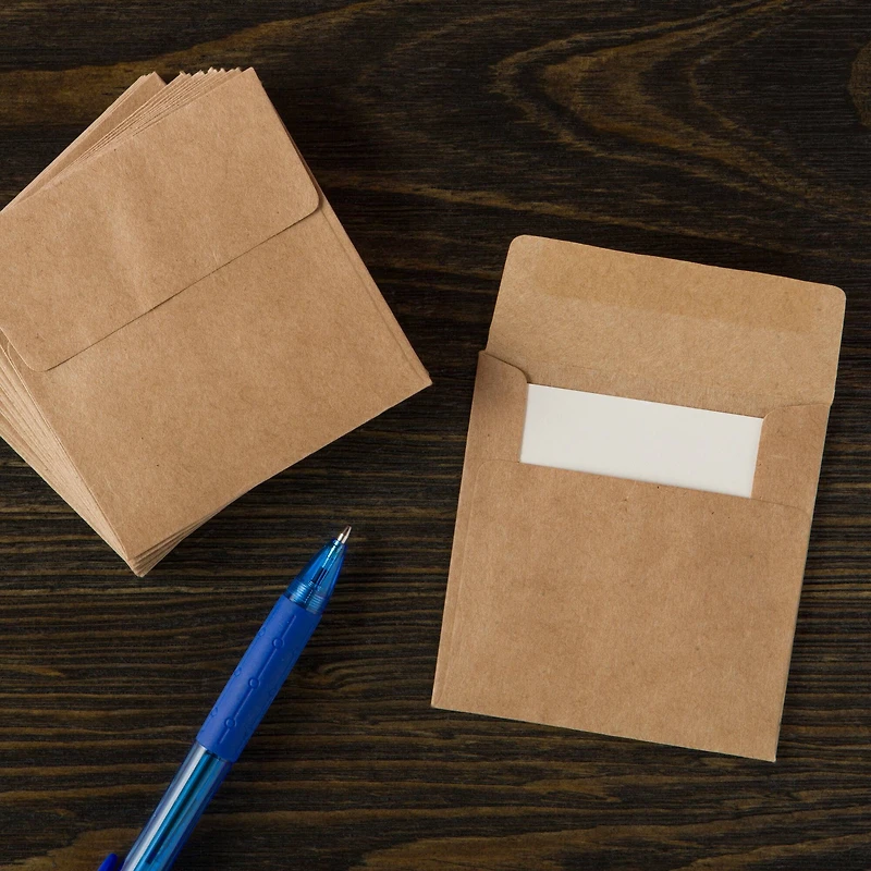 12 Packs: 20 ct. (240 total) Kraft Envelopes by Recollections™, 3.25" x 3.25"