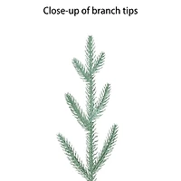 3ft. Pre-Lit Blue Arctic Fir Artificial Potted Christmas Tree, Warm White LED Lights