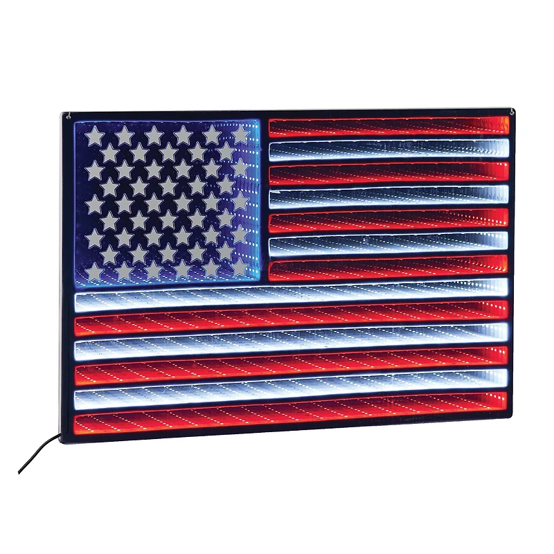 26" Hanging American Flag Ekko Light Display